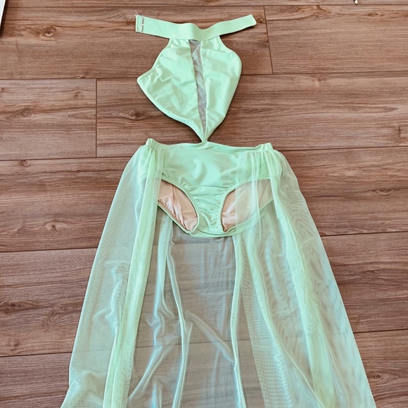 LA Dance Designs Other - Lime Green LA dance Leo with skirt